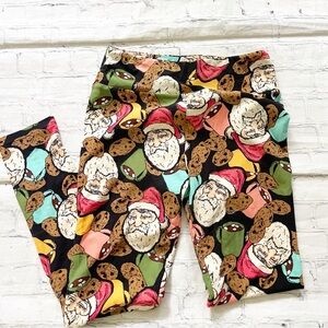 LuLaRoe Cookies & Santa Claus Leggings